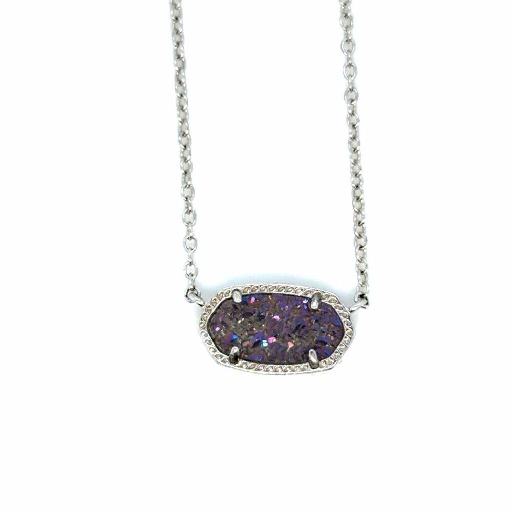 Kendra Scott Elisa Multicolor Druzy Necklace